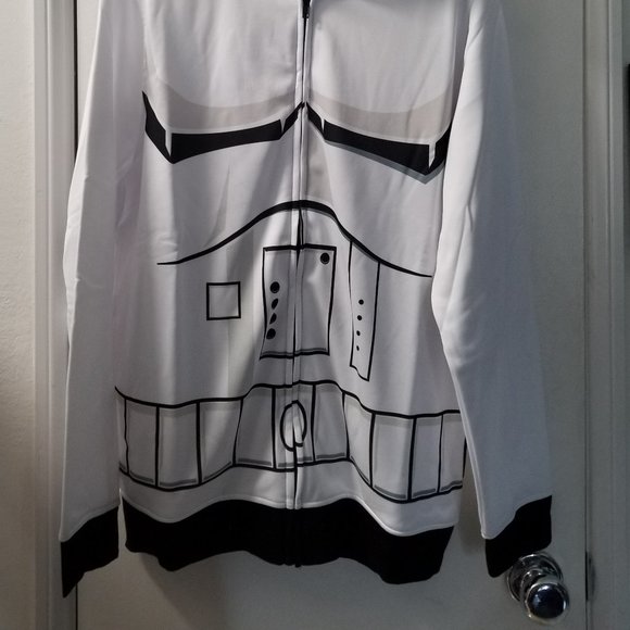 Starwars costume hoddie long sleeve zip front - Picture 2 of 6